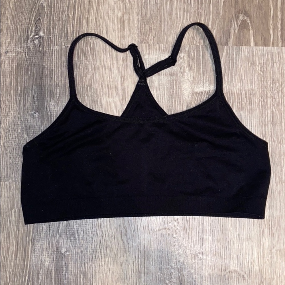 BLACK SPORTS BRA/BRALETTE